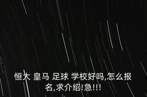 昆明皇馬足球?qū)W校學費,恒大皇馬足球?qū)W校招生簡章