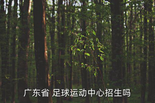 廣東省 足球運(yùn)動(dòng)中心招生嗎