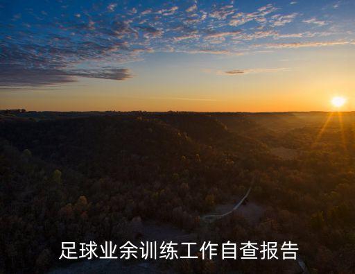  足球業(yè)余訓練工作自查報告