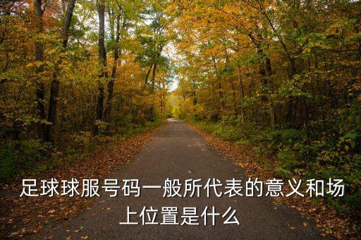  足球球服號碼一般所代表的意義和場(chǎng)上位置是什么