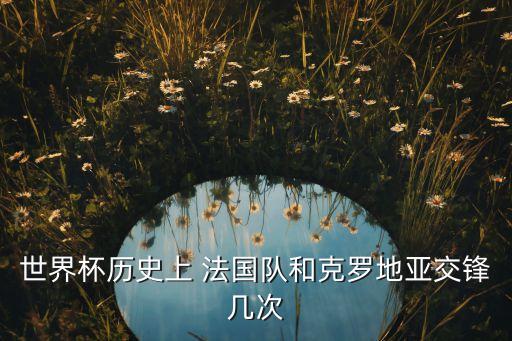 世界杯歷史上 法國隊和克羅地亞交鋒幾次
