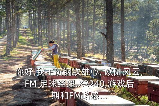 你好,我主玩鋼鐵雄心, 歐陸風(fēng)云,FM 足球經(jīng)理,X2240,游戲后期和FM略感...
