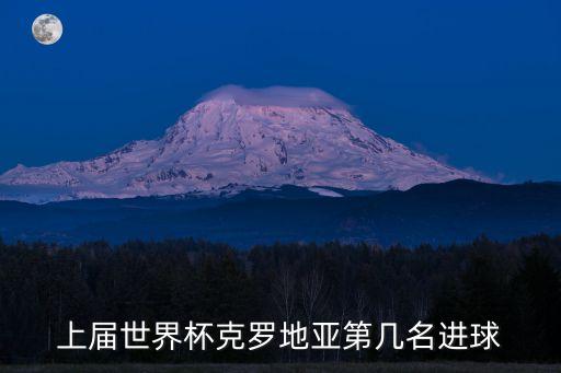 上屆世界杯克羅地亞第幾名進球