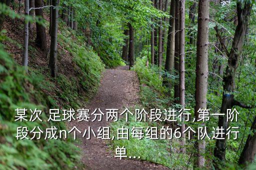 某次 足球賽分兩個(gè)階段進(jìn)行,第一階段分成n個(gè)小組,由每組的6個(gè)隊(duì)進(jìn)行單...