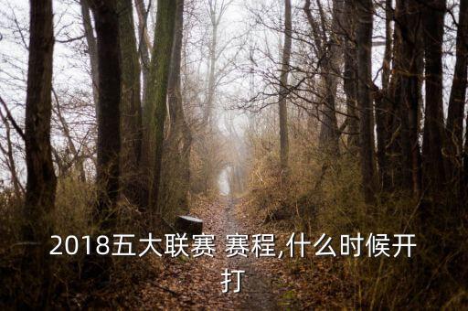 2018五大聯(lián)賽 賽程,什么時候開打