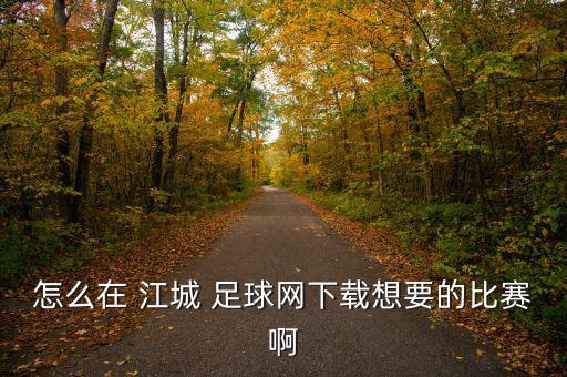 怎么在 江城 足球網(wǎng)下載想要的比賽啊