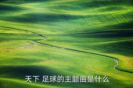  天下 足球的主題曲是什么