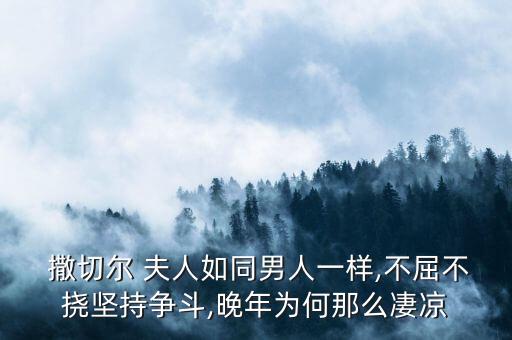  撒切爾 夫人如同男人一樣,不屈不撓堅(jiān)持爭(zhēng)斗,晚年為何那么凄涼