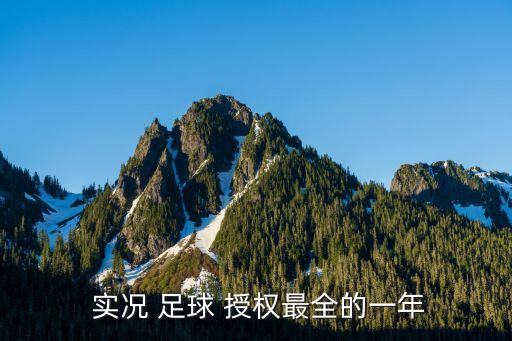  實況 足球 授權(quán)最全的一年