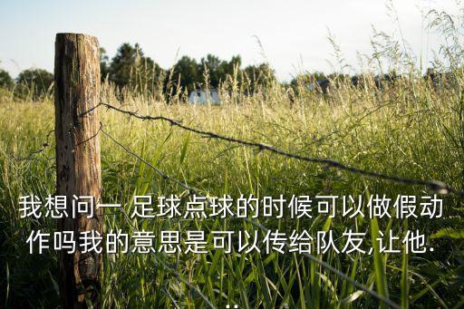我想問一 足球點(diǎn)球的時(shí)候可以做假動作嗎我的意思是可以傳給隊(duì)友,讓他...