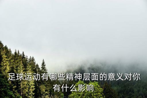 對足球未來的信心
