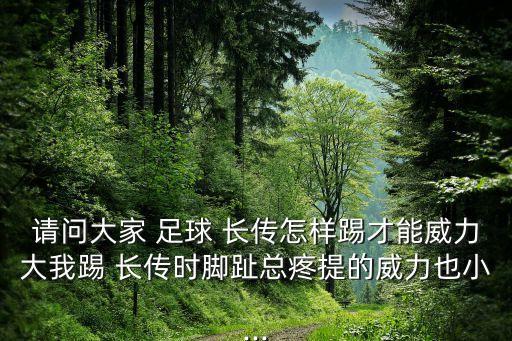 請(qǐng)問大家 足球 長(zhǎng)傳怎樣踢才能威力大我踢 長(zhǎng)傳時(shí)腳趾總疼提的威力也小...