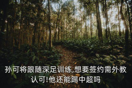 孫可將跟隨深足訓(xùn)練,想要簽約需外教認(rèn)可!他還能踢中超嗎