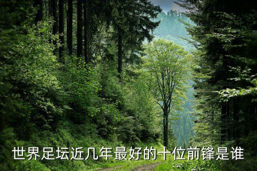 世界足壇近幾年最好的十位前鋒是誰