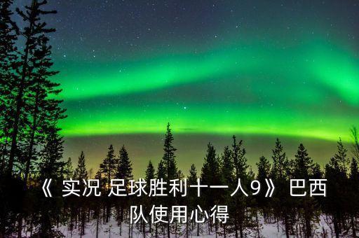 實(shí)況足球2013巴西9號(hào)