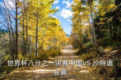 世界杯八分之一決賽中國VS 沙特誰會(huì)贏