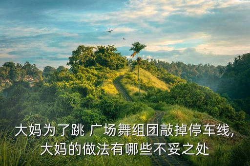 大媽為了跳 廣場舞組團(tuán)敲掉停車線,大媽的做法有哪些不妥之處