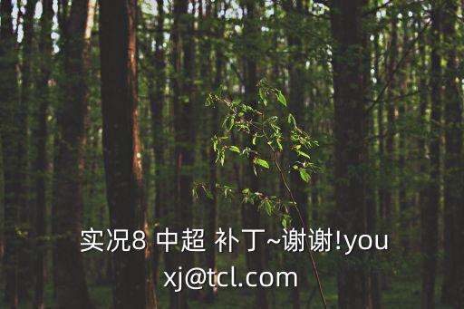  實況8 中超 補丁~謝謝!youxj@tcl.com