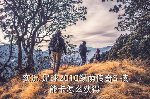  實況 足球2010綠蔭傳奇S 技能卡怎么獲得