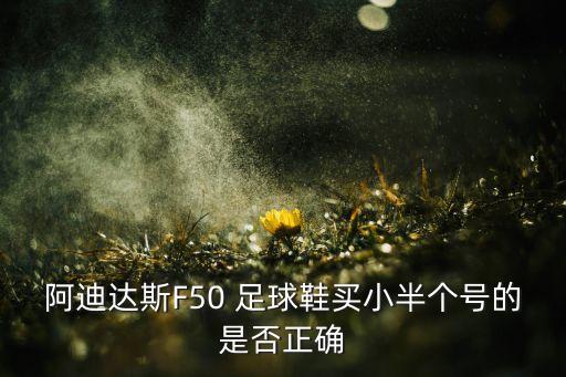 阿迪達(dá)斯F50 足球鞋買(mǎi)小半個(gè)號(hào)的是否正確