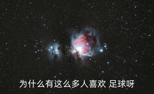 為什么有這么多人喜歡 足球呀