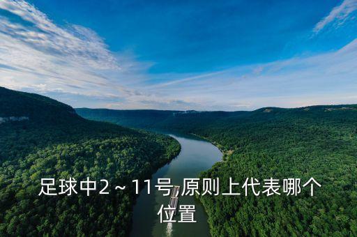  足球中2～11號,原則上代表哪個位置