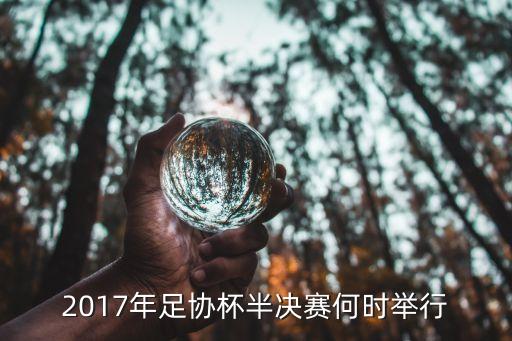 2017年足協(xié)杯半決賽何時舉行