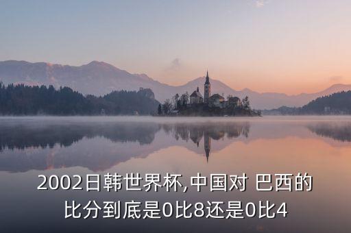 2002日韓世界杯,中國對 巴西的比分到底是0比8還是0比4