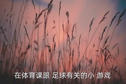 在體育課跟 足球有關的小 游戲