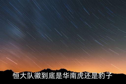 恒大隊(duì)徽到底是華南虎還是豹子
