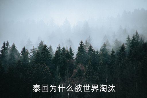  泰國為什么被世界淘汰