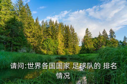請(qǐng)問(wèn):世界各國(guó)國(guó)家 足球隊(duì)的 排名情況