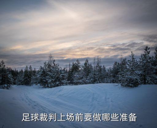  足球裁判上場前要做哪些準(zhǔn)備
