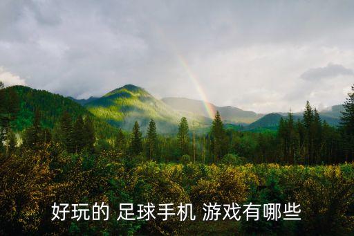 好玩的 足球手機(jī) 游戲有哪些