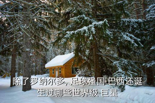 除了羅納爾多, 足球強國 巴西還誕生過哪些世界級 巨星