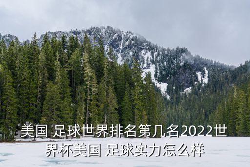 美國 足球世界排名第幾名2022世界杯美國 足球?qū)嵙υ趺礃? class=