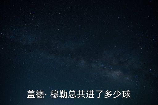 蓋德· 穆勒總共進(jìn)了多少球
