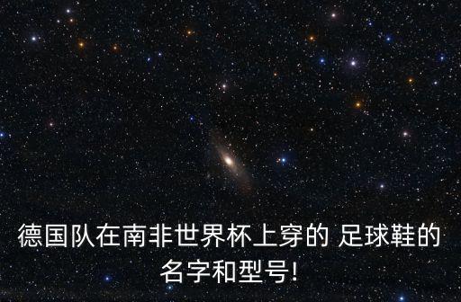 德國(guó)隊(duì)在南非世界杯上穿的 足球鞋的名字和型號(hào)!
