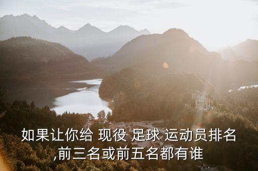 現(xiàn)役最大足球運(yùn)動(dòng)員,世界現(xiàn)役足球運(yùn)動(dòng)員身價(jià)排名