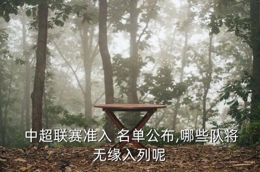中超足球名單
