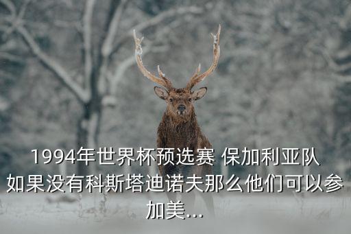 1994年世界杯預選賽 保加利亞隊如果沒有科斯塔迪諾夫那么他們可以參加美...