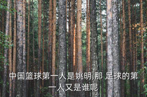 中國(guó)籃球第一人是姚明,那 足球的第一人又是誰(shuí)呢
