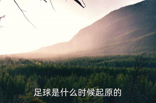 足球是什么時候起原的