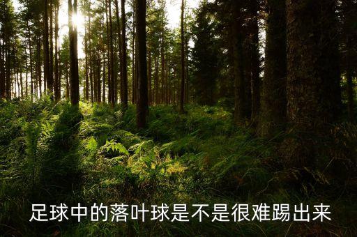  足球中的落葉球是不是很難踢出來