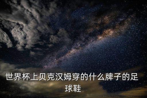 世界杯上貝克漢姆穿的什么牌子的足 球鞋