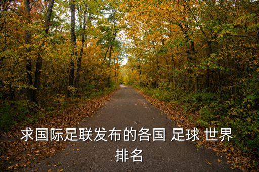 求國(guó)際足聯(lián)發(fā)布的各國(guó) 足球 世界 排名