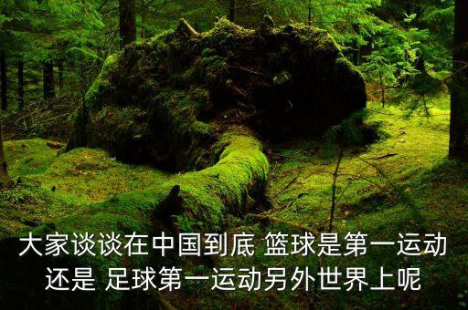 大家談?wù)勗谥袊降?籃球是第一運(yùn)動(dòng)還是 足球第一運(yùn)動(dòng)另外世界上呢