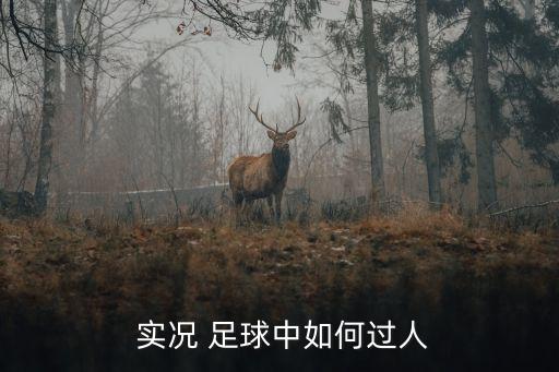 實(shí)況 足球中如何過(guò)人