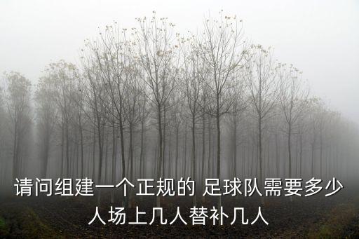 請問組建一個正規(guī)的 足球隊需要多少人場上幾人替補幾人