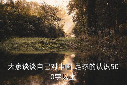 大家談?wù)勛约簩?duì)中國(guó) 足球的認(rèn)識(shí)500字以上